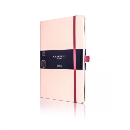 Aquarela Medium Ruled Notebook - Seashell 