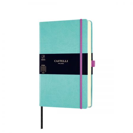 Aquarela Medium Ruled Notebook - Jade Green 