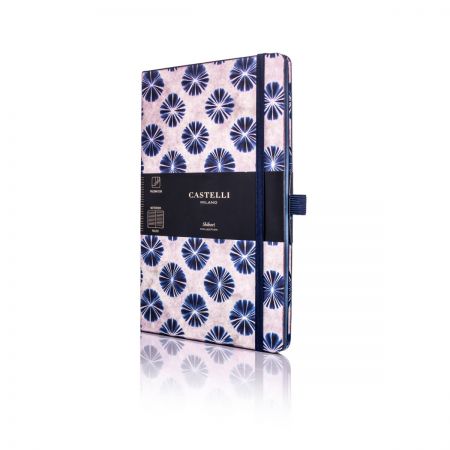 Shibori Medium Ruled Notebook - Flowers