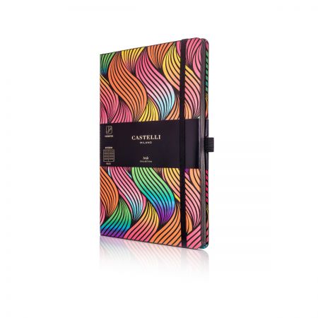 Iride Medium Ruled Notebook - Waves