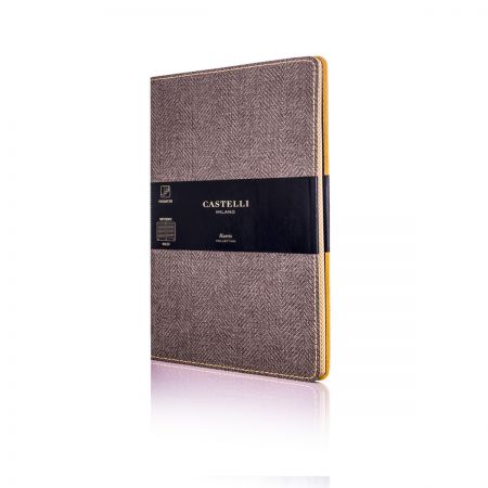 Harris Medium Ruled Flexible Notebook - Tobacco Brown