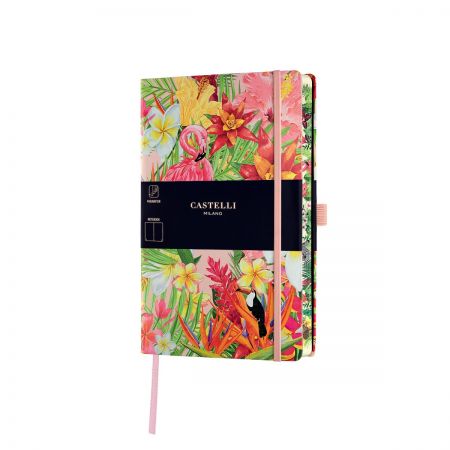 Eden Medium Plain Notebook - Flamingo